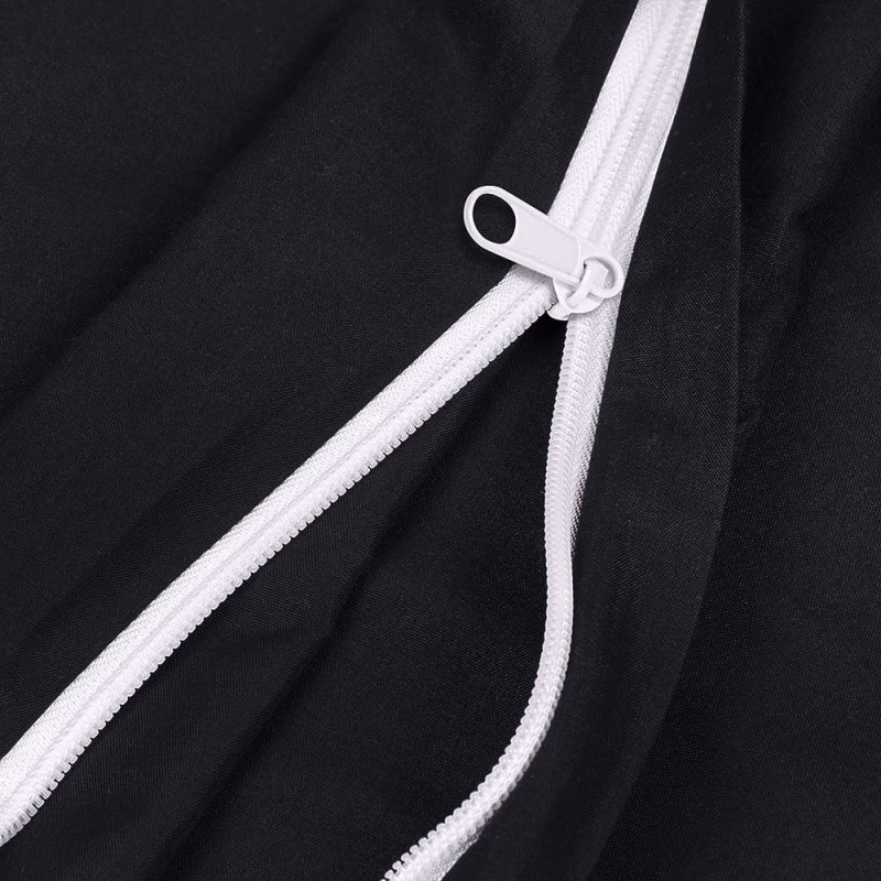 Housse intégrale de percale avec fermeture éclaire