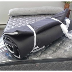 Housse intégrale de percale avec fermeture éclaire